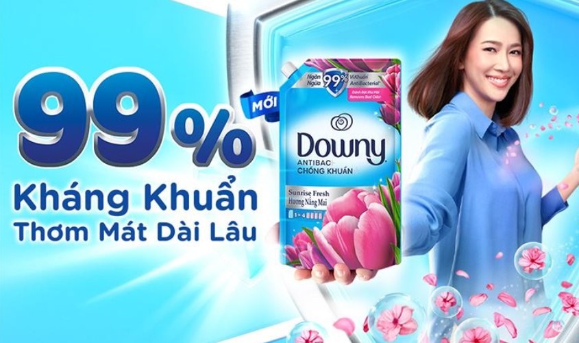 Nước xả Downy Chống Khuẩn hương nắng mai túi 3.5 lít