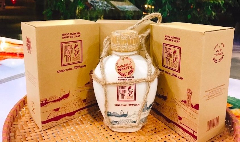 Nước mắm Rin nguyên chất Tĩn 41 độ đạm bình gốm