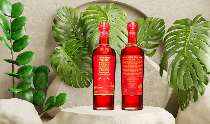 Nước mắm tôm biển chai thủy tinh 45N