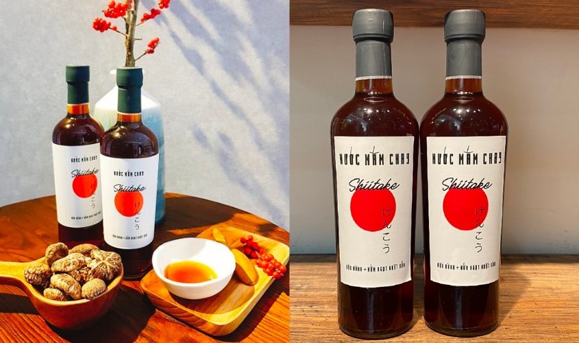 Nước mắm chay Shiitake Tĩn chai 500ml