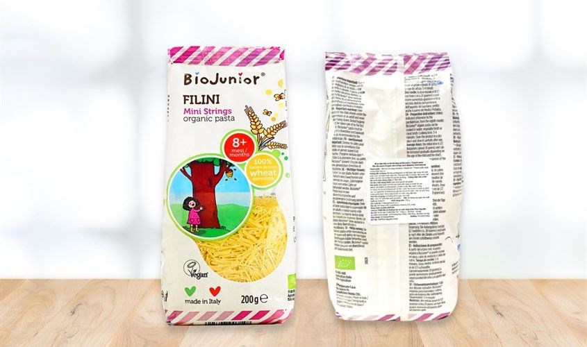 Mì ăn dặm bột lúa mì cứng semolina BioJunior 200g
