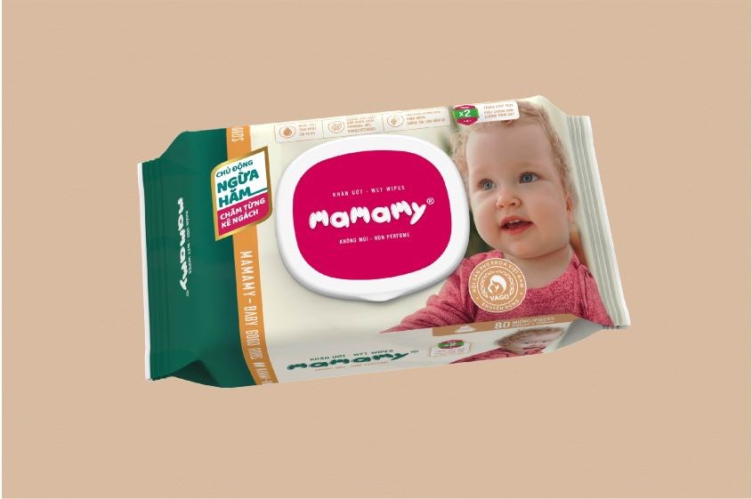 Khăn ướt Mamamy sử dụng thành phần an toàn, lành tính