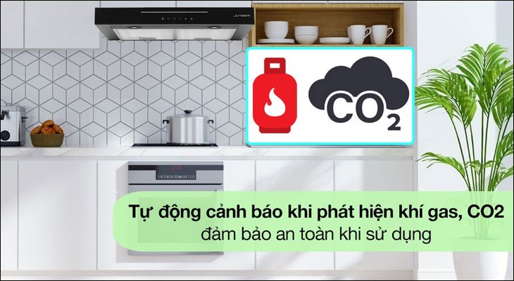 Máy hút mùi Junger được tích hợp nhiều tiện ích hiện đại và thông minh