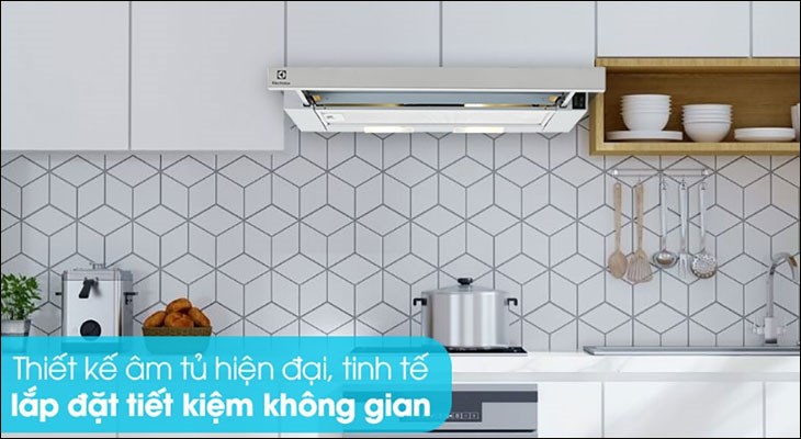 Lựa chọn máy hút mùi có kích cỡ phù hợp với diện tích bếp, giúp tăng tính thẩm mỹ cho căn nhà