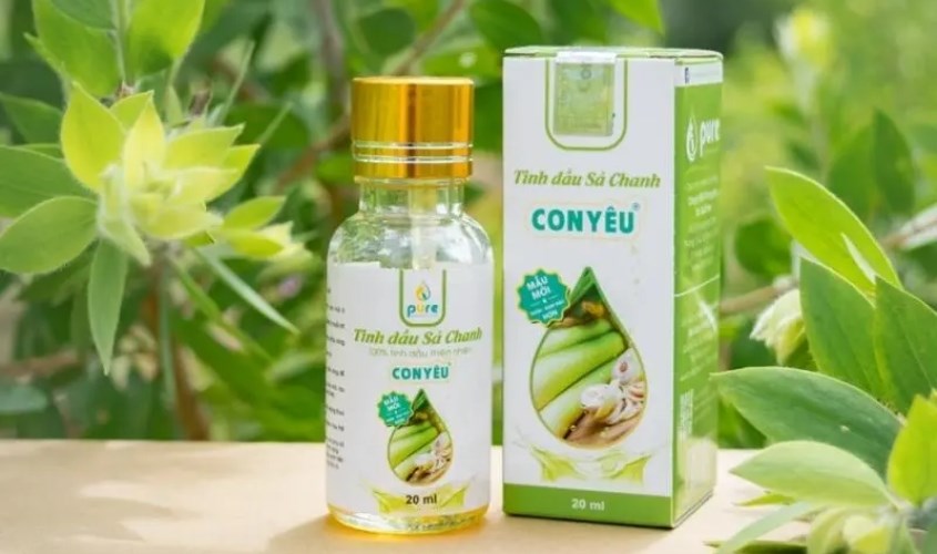 Tinh dầu sả chanh Con Yêu 20 ml an toàn với mẹ bầu