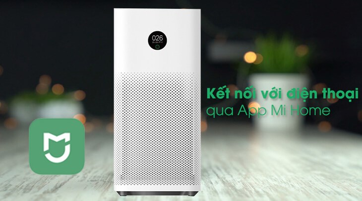 Máy lọc không khí Xiaomi có thể kết nối với ứng dụng Mi Home qua điện thoại di động cho bạn tùy chỉnh nhanh chóng, linh hoạt