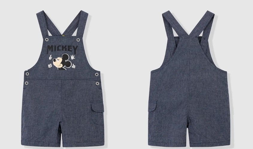 Quần yếm ngắn bé trai Rabity 5.552 màu tím than