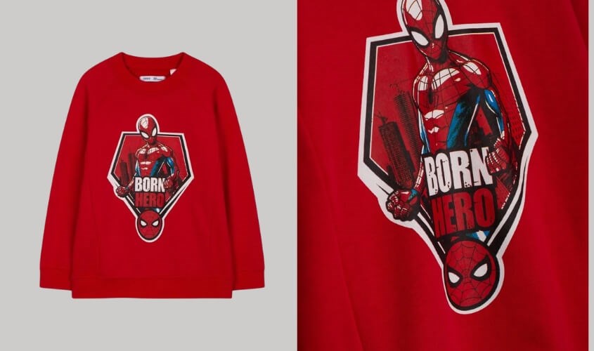 Áo nỉ bé trai Canifa 2TW21W046-SR186 đỏ