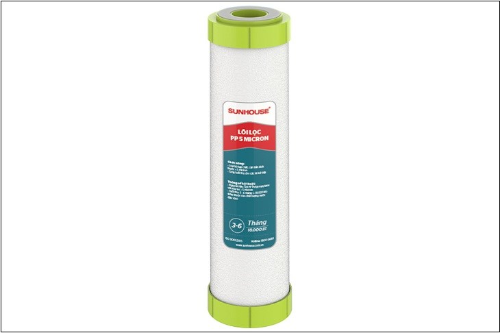 Lõi lọc thô Sunhouse số 3 PP 1 micron 