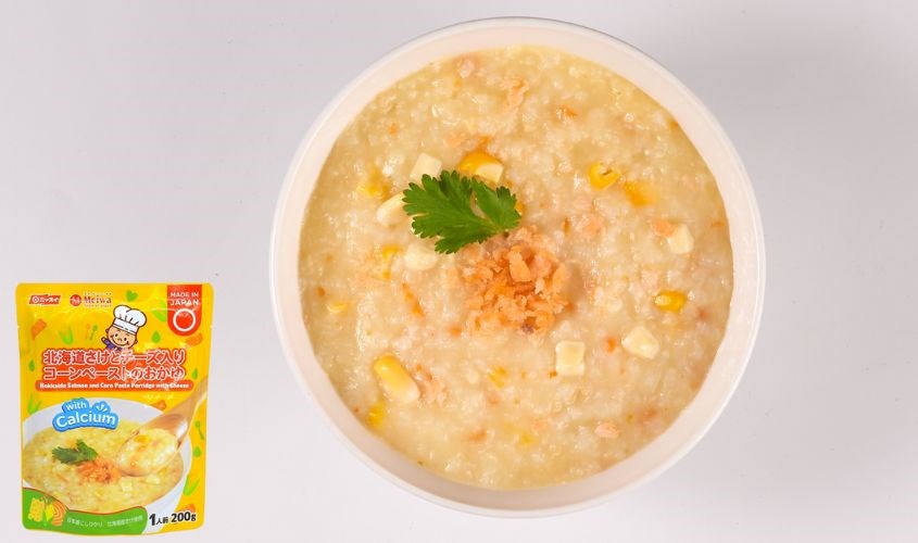 Cháo tươi Meiwa vị cá hồi hokkaido, bắp và phô mai gói 200g (từ 1 tuổi)