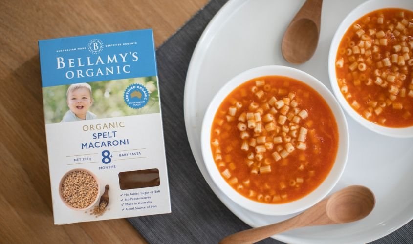 Nui ăn dặm bột lúa mì Bellamy Nui ăn dặm bột lúa mì Bellamy