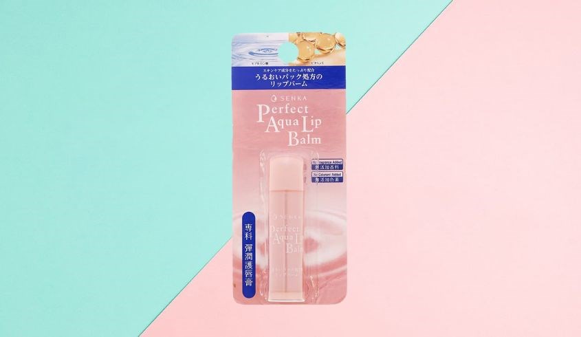 Son dưỡng cấp ẩm không màu Senka Perfect Aqua Lip Balm 4.5g Son dưỡng cấp ẩm không màu Senka Perfect Aqua Lip Balm 4.5g