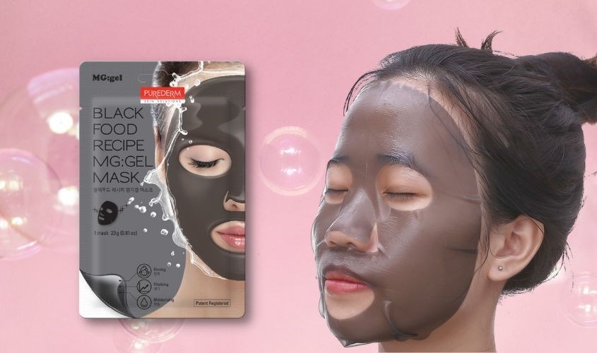 Mặt nạ gel tinh chất Than hoạt tính làm sạch sâu, sáng da Purederm 23g