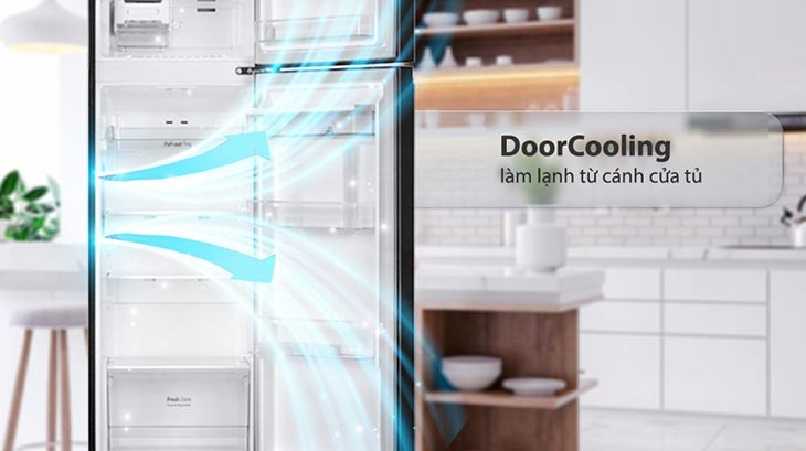 Door Cooling+ làm lạnh từ cánh cửa tủ của LG