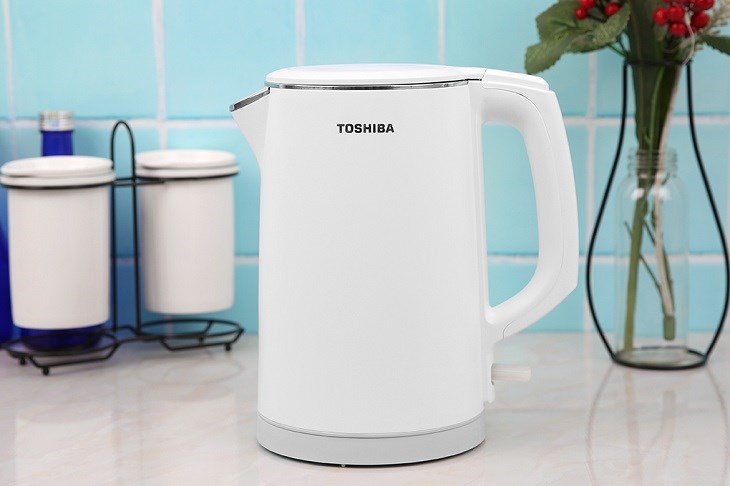 Bình đun siêu tốc Toshiba 1.5 lít KT-15DS1PV có thiết kế sang trọng, hiện đại