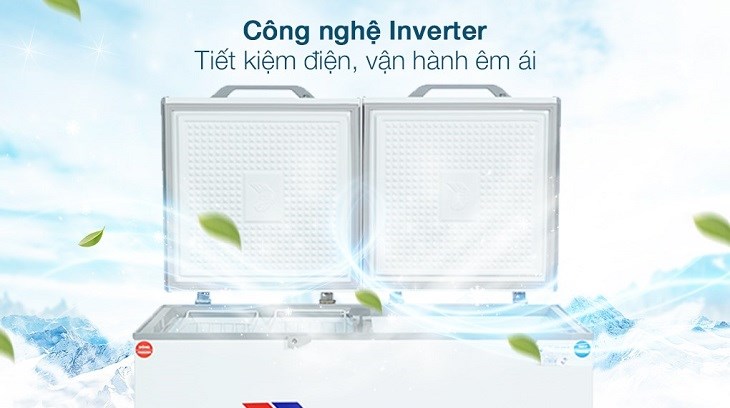 Tủ đông Sanaky Inverter 365 Lít VH-5699W3 sở hữu công nghệ Inverter tiết kiệm điện