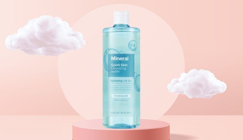 Nước tẩy trang dưỡng ẩm Nature Republic Good Skin Mineral Ampoule Cleansing Water 500 ml