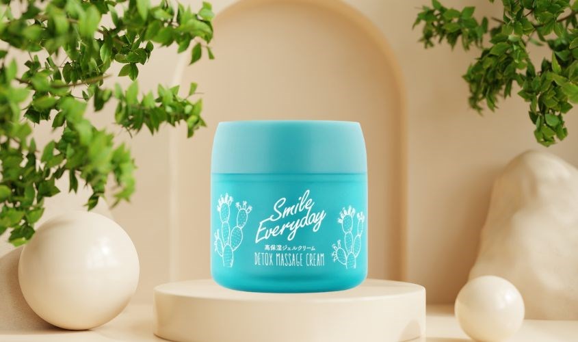 Kem thải độc da mặt SexyLook Cactus Massage Cream chiết xuất Xương Rồng 75 ml
