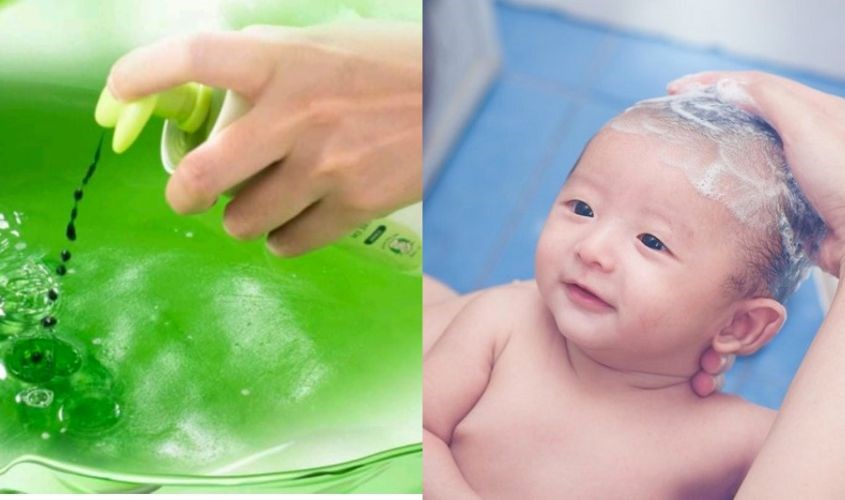 3 bước tắm sữa tắm gội cho bé 