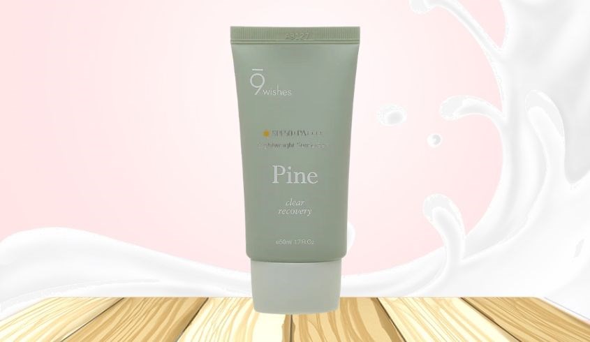 Kem chống nắng thanh lọc và phục hồi da 9 Wishes Pine SPF 50+ PA++++ 50 ml