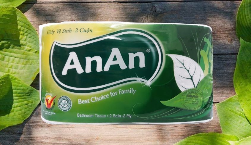 Giấy vệ sinh An An được sản xuất dưới dây chuyền hiện đại của Nhật Bản