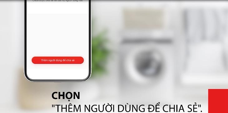 Thêm người dùng cần chia sẻ