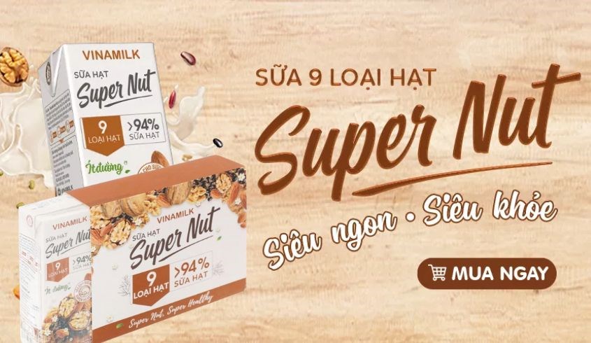 Thùng 24 hộp sữa hạt Vinamilk Super Nut 180 ml (từ 4 tuổi)