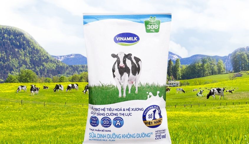 Sữa dinh dưỡng Vinamilk không đường 220 ml (từ 1 tuổi)