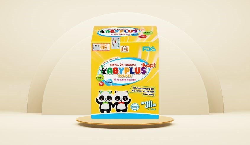 Siro Hapi Baby Plus giúp ăn ngon, bồi bổ sức khỏe 30 gói