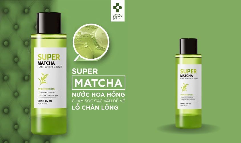 Toner thu nhỏ lỗ chân lông Some By Mi Super Matcha Pore Tightening chiết xuất Trà Xanh 150 ml