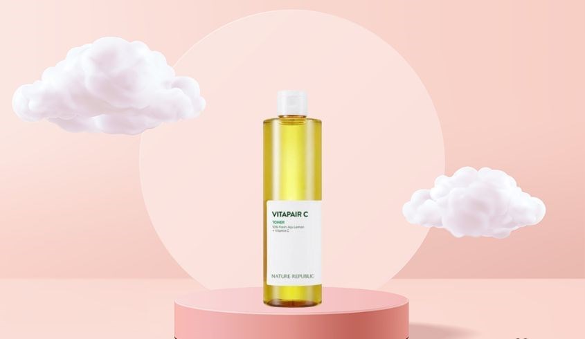 Toner dưỡng sáng da Nature Republic Vitapair C chiết xuất Chanh Jeju 300 ml
