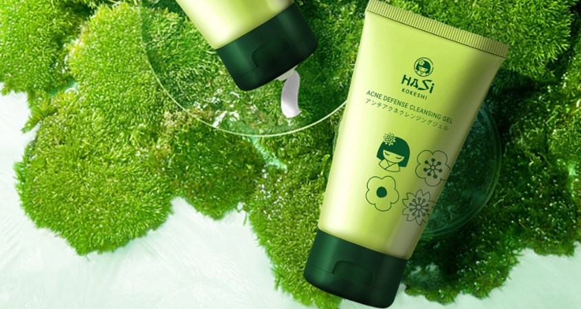 Gel rửa mặt BHA dành cho da mụn Hasi Kokeshi Puredoll Acne Defense 100 ml