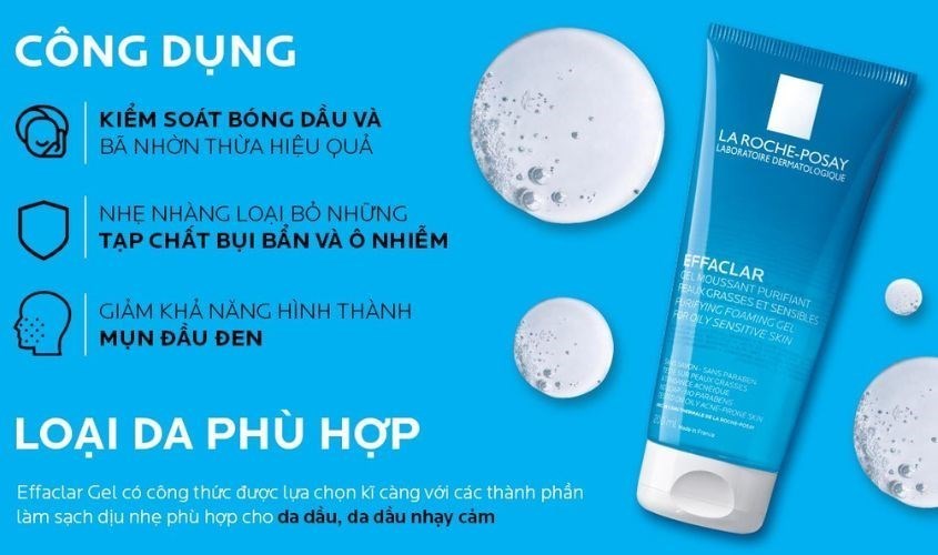 Gel rửa mặt La Roche-Posay Effaclar 200 ml