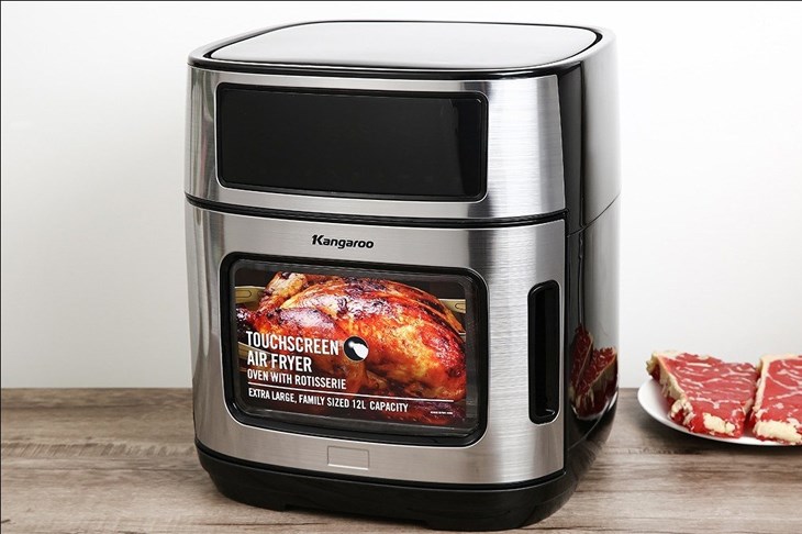 Lò chiên không dầu Kangaroo KG12AF1A 12 lít tích hợp cả chức năng chiên không dầu, nướng và hấp cực tiện lợi