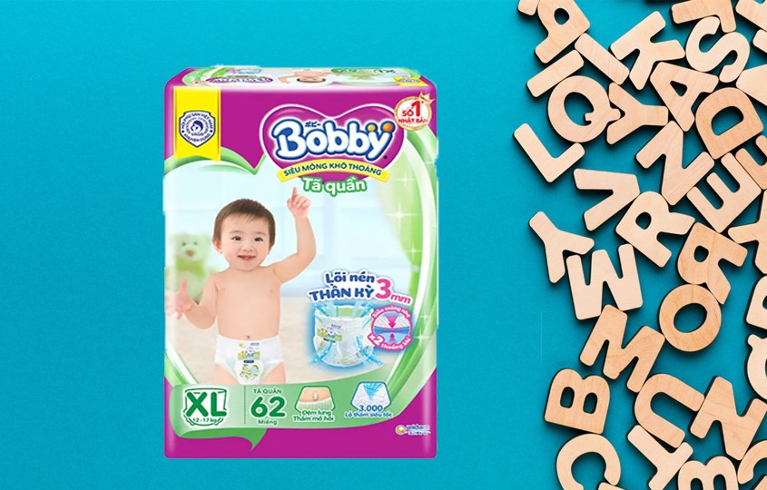 Tã quần Bobby size XL 62 miếng