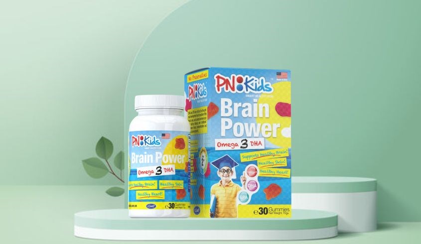 Viên nhai PN Kids Brain Power Omega 3 DHA bổ não 30 viên (từ 3 tuổi)