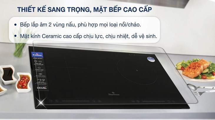Bếp từ hồng ngoại lắp âm BlueStone ICB-6911 được làm bằng chất liệu cao cấp