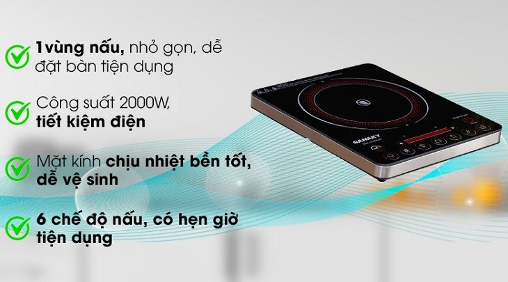 Bếp hồng ngoại Sanaky SNK-2103HGN 