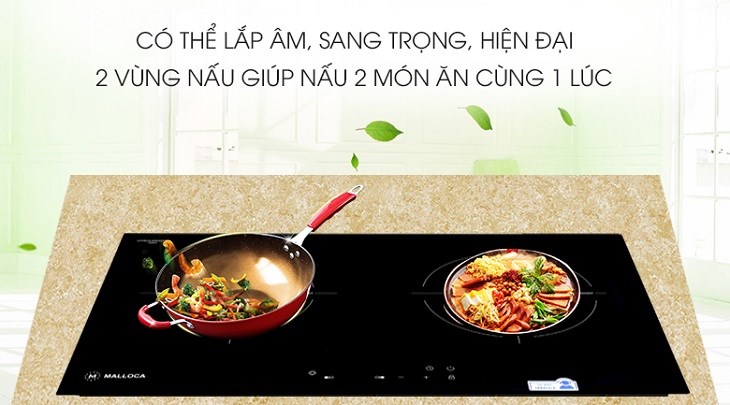 Bếp hồng ngoại đôi lắp âm Malloca MH-7320R thuộc dòng bếp hồng ngoại đôi