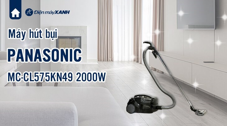 Máy hút bụi dạng hộp Panasonic MC-CL575KN49 được bán với giá 3.270.000 đồng (cập nhật 31/01/2023, có thể thay đổi theo thời gian)