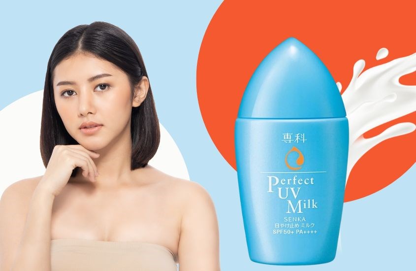 Sữa chống nắng vật lý lai hoá học Senka Perfect UV Milk