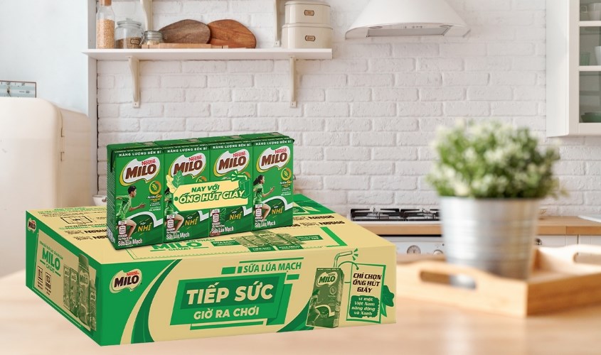 Thùng 48 hộp thức uống lúa mạch Nestlé Milo 115 ml (từ 2 tuổi) Thùng 48 hộp thức uống lúa mạch Nestlé Milo 115 ml (từ 2 tuổi)