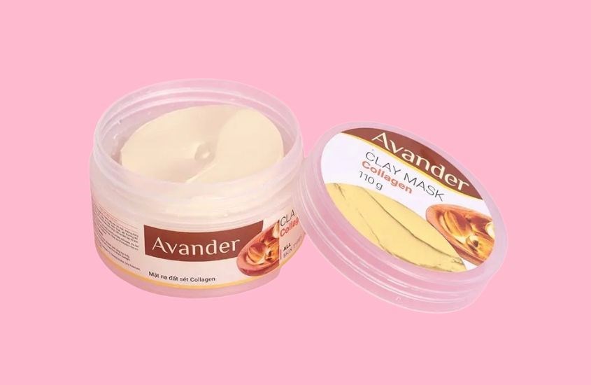 Mặt nạ đất sét Collagen dưỡng sáng, chống lão hoá Avander 110g (Hũ)