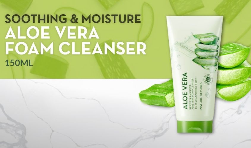 Kem tẩy trang chiết xuất Lô Hội Nature Republic Soothing & Moisture Aloe Vera 150 ml