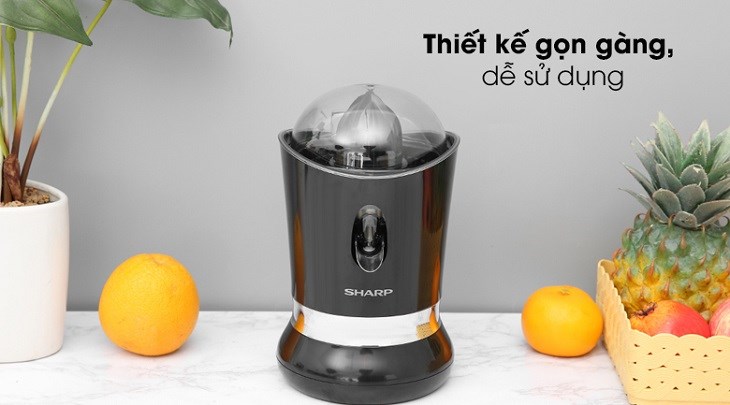 Máy vắt cam sở hữu thiết kế gọn gàng, dễ dàng sử dụng