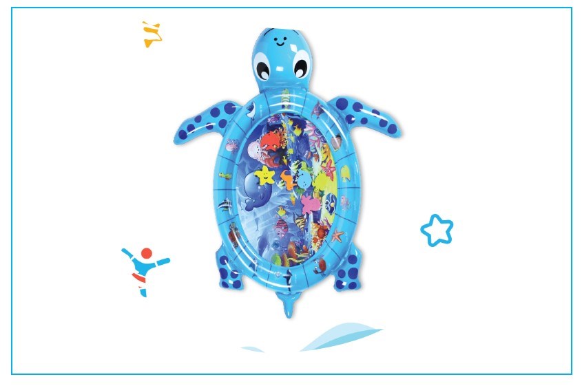 Thảm nước con rùa Peek A-Boo SL-PPSD-001 là đồ chơi cho bé trai giúp bé nhận diện các loại sinh vật biển