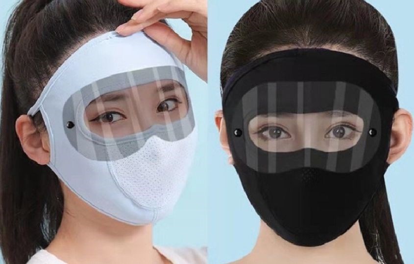 Khẩu trang chống tia UV kiểu mặt nạ che phủ toàn bộ khuôn mặt