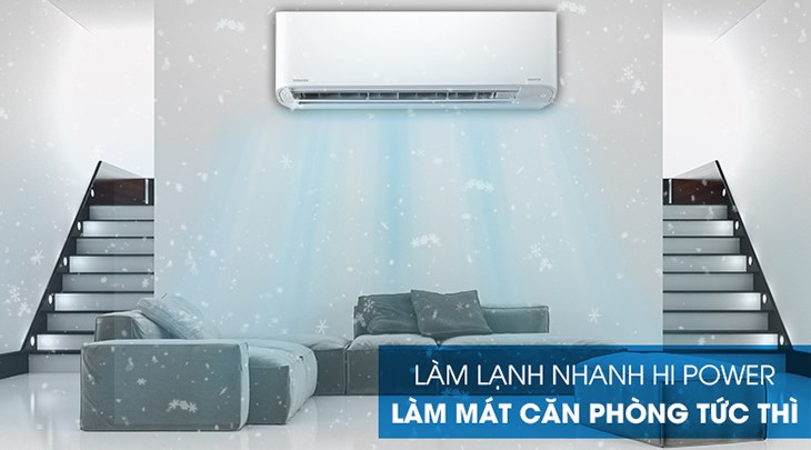 Công nghệ Hi Power làm lạnh nhanh tức thì.