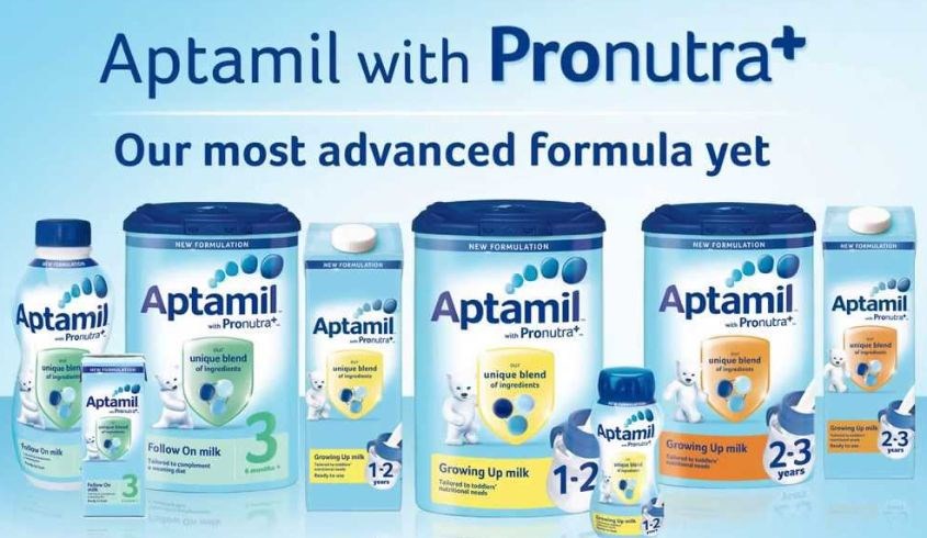 Sữa bột cho bé hãng Aptamil được nhiều bà mẹ lựa chọn