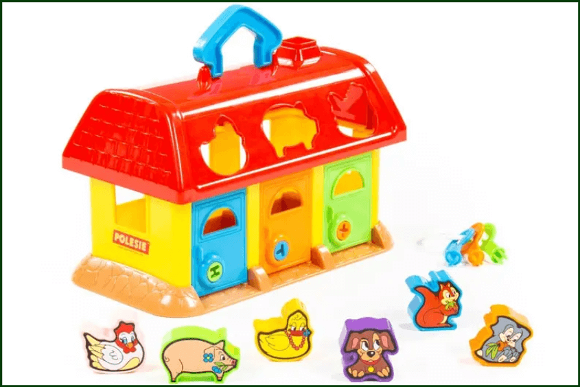 Đồ chơi thả hình khối ngôi nhà thú cưng POLESIE PLS-9166 phát triển trí tưởng tượng cho bé